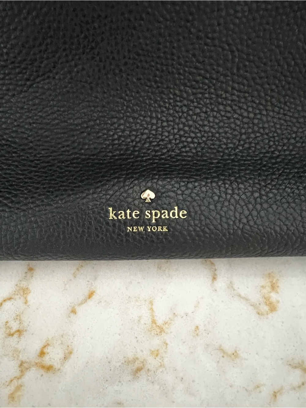 Kate Spade New York Black Pebbled Leather Shoulder Bag